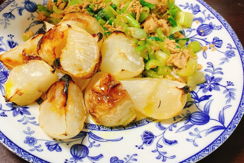 焼くだけと思って馬鹿にしないで カブのグリル焼き きくつかこらむ 菊の司酒造 Kikunotsukasa